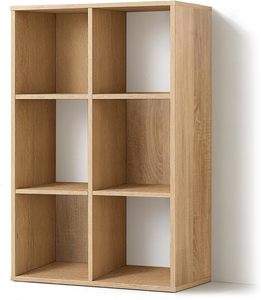 Bibliothèque contemporaine en bois durable <span class=keywords><strong>avec</strong></span> bords extérieurs épais, étagères de rangement à 8 niveaux à poser au sol pour la maison ou le <span class=keywords><strong>bureau</strong></span> - Product Image 3