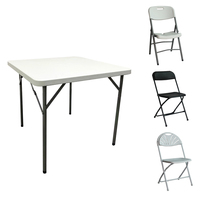 Table Pliante Populaire en Plastique HDPE pour Événements, Vente en Gros par Fabricant Chinois