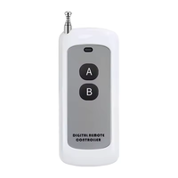Télécommande sans fil 1000m à code d'apprentissage 1527, en plastique, 2 boutons, pour éclairage, pompe à eau, domotique