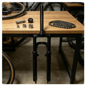 Piezas de Repuesto para <span class=keywords><strong>Bicicleta</strong></span> al por Mayor OEM, Horquilla de <span class=keywords><strong>Bicicleta</strong></span> de Acero, Horquilla de Suspensión Negra, Todas las Piezas de <span class=keywords><strong>Bicicleta</strong></span> Disponibles - Product Image 2