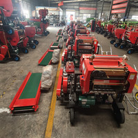 Machine de ensilage combinée Napier Grass Peanut Corn Hay Straw Stalk, avec hacheuse et ensileuse, moteur diesel, haute productivité, automatique