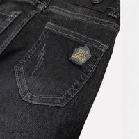 Automne slim fit noir garçon jeans enfants garçon denim jeans coupe étroite pantalon pour adolescent garçon