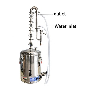 Alambic domestique électrique 70L pour distillation d'alcool, distillateur de spiritueux à colonne de reflux à 4 couches avec cœur en cuivre - Product Image 2