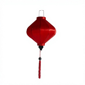 Lanterne en bambou artisanale du Vietnam, en satin, pour restaurant, fête, décoration de mariage, à suspendre, avec housse en tissu de soie DIY, colorée, vente en gros, exportation - Product Image 1