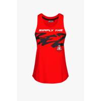 Débardeur rouge 100% coton pour femme, collection MARCO BEZZECCHI Simply the Bez VR46 Riders Academy