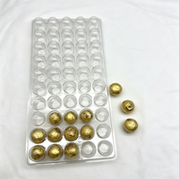 Plateau en plastique PET transparent à 50 cavités pour emballage de chocolats truffés Ferrero Rocher et chocolats noirs – Vente en gros