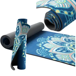 Easy Instruction Exercise Carpet Cheap 5mm 100% Recycle Suede Tpe Yoga Mat