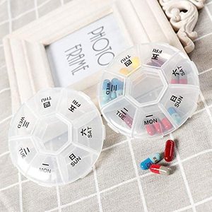 Customized Logo Clear PP Child-Resistant Multicolor Medicine Pill Organizer Travel Portable Weekly 7-Day Vitamin - Product Image 2