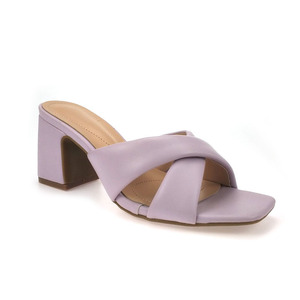 Scarpe da <span class=keywords><strong>donna</strong></span> cinghia trasversale cinghie <span class=keywords><strong>tacco</strong></span> square-toe Sandali di alta collina delle signore scivolo pantofole - Product Image 2