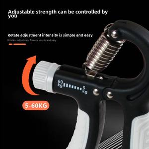 Pinza de mano ajustable 5-60kg-Fortalecedor de muñeca profesional con contador, entrenador de antebrazo para hombres y mujeres-Hogar/Gimnasio Workou - Product Image 2