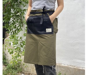 Thiết kế thời trang đa túi bông vải nửa eo khe phong cách tạp dề - Product Image 4