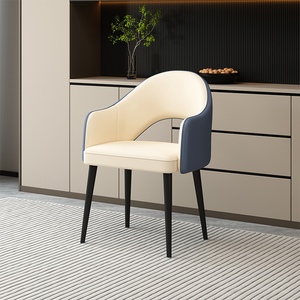 New model dining chair - Home-style <b>backrest</b> luxurious and premium high-end hotel restaurant chair negotiation chair - Product Image 3