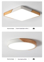 Plafonnier LED en fer de style nordique Tmall Elf, en acrylique, avec télécommande, intensité variable, pour salon, chambre et toute la maison