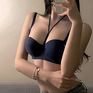 Reggiseno da donna regolabile in stile francese Sexy e liscia mezza tazza di biancheria intima per la pelle - Product Image 3