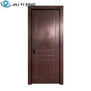 Jiuyixing Wholesale Price Wood Grain Surface Decorative Waterproof Wood Plastic Composite Bedroom Prehung WPC Hollow Door