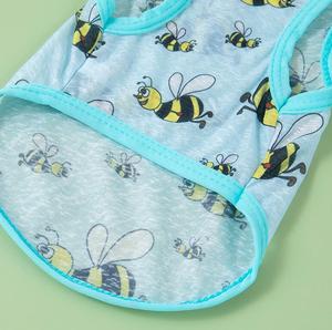 الربيع والصيف خفيف الوزن كارتون مطبوع ملون مريح جيد التهوية للكلاب والقطط - Product Image 5