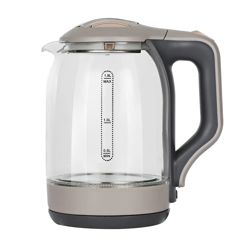 Hot Sale new design 1.8L glass jug glass electric water boiler kettle