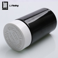 Vente en gros Récipient à pilules en plastique noir Flacon à capsules de luxe avec bouchon de sécurité enfant 120ml 200ml