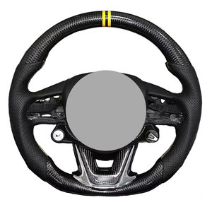 Volante de Fibra de Carbono Forjada y Cuero para <span class=keywords><strong>Cadillac</strong></span> CTS, Estilo Deportivo para ATS/ATS-<span class=keywords><strong>V</strong></span>/CT4/CT5/<span class=keywords><strong>CT6</strong></span>, Color Personalizable - Product Image 6