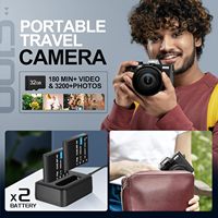 NBD kamera perekam foto profesional, kamera digital 16x perbesaran Digital 4k HD CMOS ringan portabel