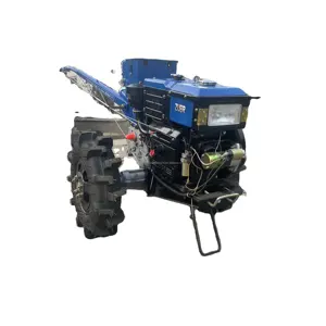 Mesin diesel silinder tunggal 15HP traktor jalan kultivator daya harga rendah dengan