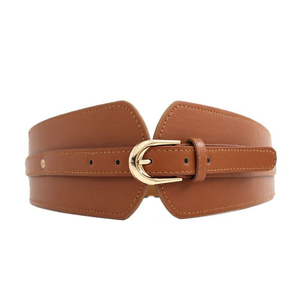 Ceinture large tendance pour femme, style vintage, élastique, en cuir PU, avec boucle en alliage, accessoires - Product Image 3