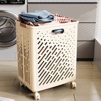 Panier de rangement pliable rectangulaire de haute qualité en plastique écologique, panier à linge multifonction en PP pour la maison