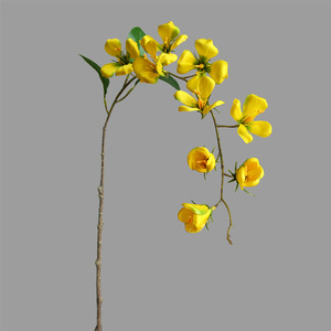 Vente chaude Fleur De Soie De Vigne Artificielle Plusieurs Couleurs pour La Décoration De Mariage Jardin Extérieur - Product Image 6