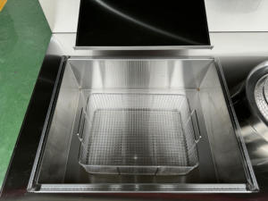 Mesa de Empanado Manual para Pollo KFC, Acero Inoxidable, Venta Directa de Fábrica, para Uso en Panadería, Mesa de Trabajo para Comida Rápida - Product Image 5