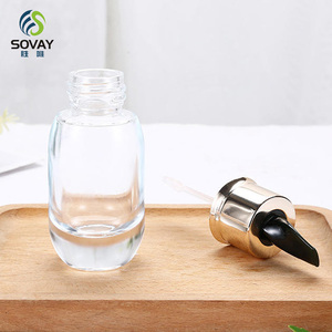 Botellas <span class=keywords><strong>de</strong></span> Vidrio Ovaladas Transparentes <span class=keywords><strong>de</strong></span> 30 ml (1 oz) con Gotero, Envase para Aceites Esenciales, Personalizables con Acabado Esmerilado y Gotero Dorado y Plateado - Product Image 5