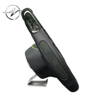 Volante Deportivo Multifunción de Fibra de Carbono Forjado Verde de 3/4 Radios para VW Golf MK8/MK7/MK6 GTI Jetta con Agarre de 40 mm