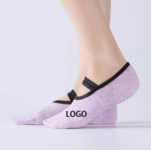 Calcetines de Yoga y Pilates <span class=keywords><strong>Nina</strong></span> Sock Color Gris Nude, Nuevos Calcetines de Pilates Personalizados - Product Image 1