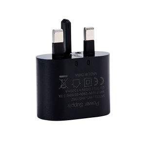 Adaptateur de <span class=keywords><strong>chargeur</strong></span> mural USB 3 broches, <span class=keywords><strong>chargeur</strong></span> de téléphone de voyage USB simple <span class=keywords><strong>5V</strong></span> <span class=keywords><strong>1A</strong></span> pour téléphone, prise pliable UK - Product Image 3