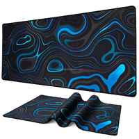 Tapis de souris de jeu topographique personnalisé de grande taille, antidérapant, imperméable, en caoutchouc, sublimation, 900x400mm