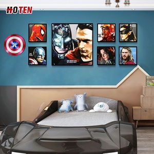 Personaje de película pintado a mano pintura al óleo estilo abstracto con Iron Man Capitán América <span class=keywords><strong>Thor</strong></span> Wolverine lienzo Base soporte - Product Image 2