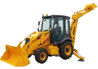 CLG775A Backhoe Loader Konstruksi Dengan Quick Coupler, Pilihan Aksesoris untuk Penggalian Parit & Pemuatan Material
