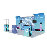 Conception gratuite fournie. Équipement d'exposition facile à installer de 10x20 pieds - pour les expositions et les présentations publicitaires.