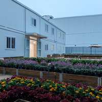 Maisons conteneurs préfabriquées pliantes de luxe modernes, 1 à 4 chambres, écologiques, certifiées CE, deux chambres avec toilettes intégrées