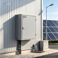 Boîtier de distribution électrique mural LIXINDA en métal IP54 avec serrure mécanique, conforme CE RoHS, personnalisable 10A-630A pour extérieur