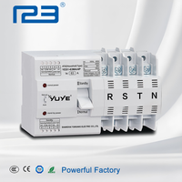 123 nouveau 4P PC Type Din Rail 6-63A AC230V ATS commutateur de transfert automatique à double puissance (ATS)