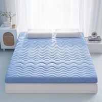Baimai Surmatelas imperméable Surmatelas en mousse à mémoire de forme Matelas doux King Queen Size Housses de matelas Protecteurs Maison Hôtel