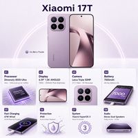 Xiaomi 17T 2026 Original Nouveau Smartphone 5G 6,59 pouces 8500 Super Leica Triple Caméra 50 MP 120Hz 6500mAh 67W Android Téléphone Xiaomi