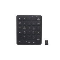 Papan ketik portabel dapat diisi ulang 28 tombol Keyboard ultra-tipis Keyboard nirkabel Mini angka papan ketik nirkabel untuk PC Laptop Desktop