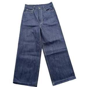 Pantalones Vaqueros Anchos de Mezclilla Azul Oscuro para Hombre, Corte Holgado, Estilo Casual, Moda Urbana, Uso Diario, Etiqueta Personalizada - Product Image 1