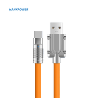 OEM usine 6A 120W USB A à Type C Micro Silicone souple charge rapide alliage de Zinc câble de données de téléphone