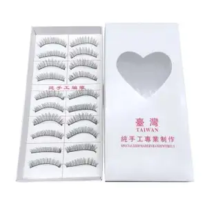 10Pairs Training False Eyelashes For Beginners Soft Natural Teaching Lashes Extension Eye Makeup Practice Tools Handmade
