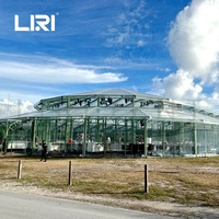 Carpa de Lujo Personalizada para Eventos al Aire Libre, de Aluminio, Transparente, Tipo Atrio, para Bodas y Fiestas, con Capacidad para 500 Personas