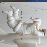 Sculpture artistique de noël, figurine de décoration en résine, petite taille, planche de surf, artisanat, 1 pièce