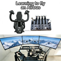 Cabina de Simulación de Vuelo Modular Personalizada para Interiores con Base de Movimiento 6DOF Compatible con Simtools, Simhub y Software de Simulación de Vuelo Flypt