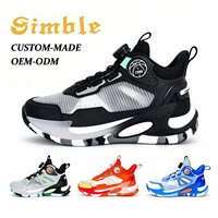 Chaussures de sport décontractées de haute qualité de tous types, style basketball, avec bouton rotatif personnalisé, en caoutchouc, pour hommes